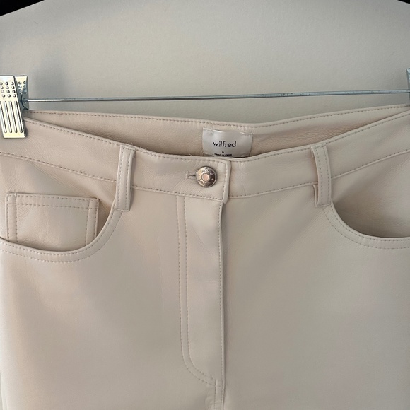 Aritzia Wilfred Melina Pant Birch vegan leather - Picture 3 of 3